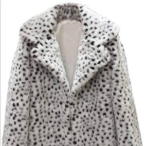 Faux Fur Leopard Jacket